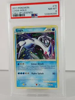 Lugia - POKEMON - Call of Legends - #15 - Rare Holo - 2011 - PSA 8 - Image 2