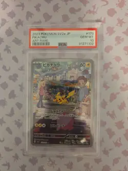PSA 10 2023 Pokemon SVa JP Pikachu Art Rare #173 - Image 1
