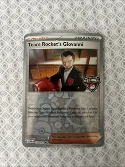 Pokemon TCG Team Rockets Giovanni 174/182 Regional Championships Promo - Image 1