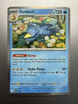 Pokemon - Golduck 008 Mega Evolution Promo, Holo, Near Mint, Pack Fresh - Image 1