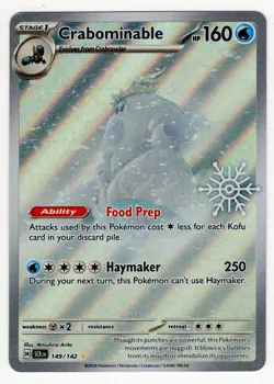 Pokemon TCG Crabominable - 149/142 (Holiday Calendar) Holofoil Miscellaneous - Image 1
