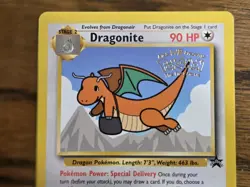 Pokemon Wotc Black Star Promo # 5 Movie Promo DRAGONITE **not played** - Image 2