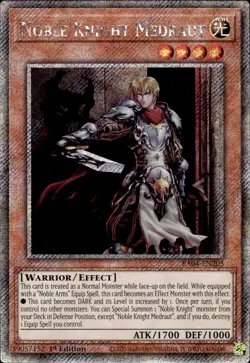 Noble Knight Medraut - Platinum Secret Rare 1st Edition RA04-EN205 - NM - YuGiOh - Image 1