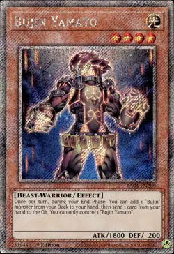 Bujin Yamato - Platinum Secret Rare 1st Edition RA04-EN209 - NM - YuGiOh - Image 1