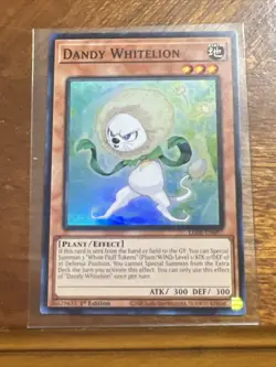 Yugioh Dandy White Lion Super Rare LEDE - Image 1