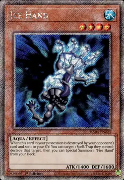 Ice Hand - Platinum Secret Rare 1st Edition RA04-EN225 - NM - YuGiOh - Image 1