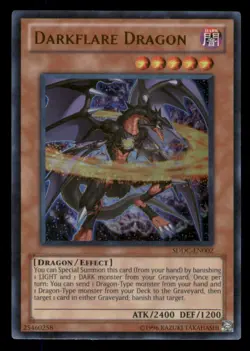 Yugioh Darkflare Dragon #SDDC-EN002 Structure Deck: Dragons Collide LP - Image 1