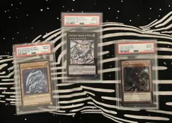 Yu-Gi-Oh PSA 10 Legendary Dragon Of White WSUP-EN051 Dark Magician Blue Eyes LOT - Image 1