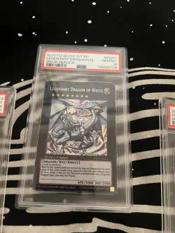 Yu-Gi-Oh PSA 10 Legendary Dragon Of White WSUP-EN051 Dark Magician Blue Eyes LOT - Image 3