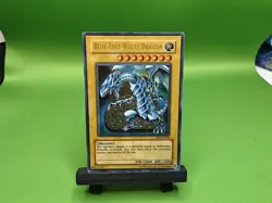 Yugioh Blue-Eyes White Dragon DB1-EN098 Ultra Rare MP - Image 1