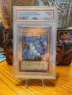 2025 YU-GI-OH RA04 BLUE EYES WHITE DRAGON 1ST EDITION #EN002 - Image 2