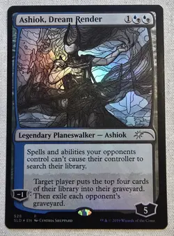 FOIL Ashiok, Dream Render Stained Glass - Near Mint MTG Secret Lair - Image 1