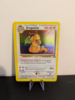 Dragonite 4/62 Rare Fossil Holo Pokemon Card 1999 Near Mint - Image 1