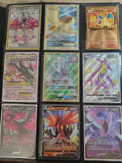 40 Page Binder Pokemon/Naruto Card Collection Wotc Vintage Full Art Base Set - Image 2