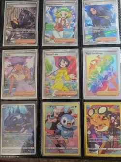 40 Page Binder Pokemon/Naruto Card Collection Wotc Vintage Full Art Base Set - Image 3