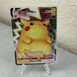 Pikachu VMAX 044/185 Pokemon Card - G-Max Volt Tackle Holo Rare - Image 1