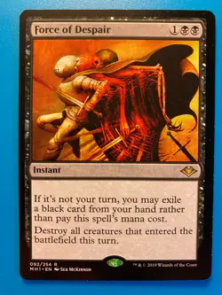 MTG 1x Force of Despair # 92 Modern Horizons Magic the Gathering Card x1 NM - Image 1