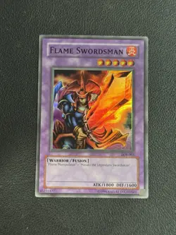 Flame Swordsman LOB-003 - Unlimited - Super Rare- Yu-Gi-Oh! Card - NM - Image 1