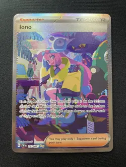 Iono - 237/091 - Pokemon Paldean Fates Special Illustration Rare Card NM - Image 1