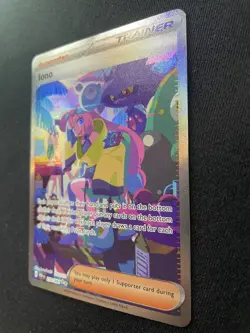 Iono - 237/091 - Pokemon Paldean Fates Special Illustration Rare Card NM - Image 3