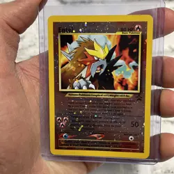 Entei Black Star Promo 34 Reverse Holo Pokemon Card Vintage Pokemon Card Rare LP - Image 1