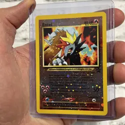 Entei Black Star Promo 34 Reverse Holo Pokemon Card Vintage Pokemon Card Rare LP - Image 2