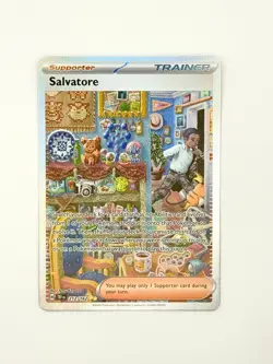 Salvatore 212/162 Special Illustration Rare Temporal Forces Pokemon Card SIR NM - Image 1