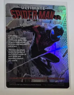 Miles Morales (0234) (Borderless) Marvel's Spider-Man Foil MTG Card Magic - Image 2