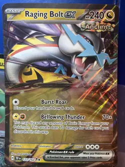 Pokemon TCG Jumbo Card Raging Bolt Ex Ancient Card - Image 1