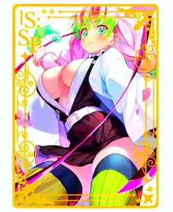 Waifu Anime Cards TCG | Mitsuri Kanroji- Demon Slayer [ METAL CARD ] Sexy Hentai - Image 2