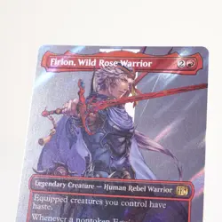 Firion, Wild Rose Warrior Borderless Surge Foil 531 FIN MTG NM See Video - Image 3