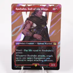 Raubahn, Bull of Ala Mhigo Borderless Surge Foil 533 FIN MTG NM See Video - Image 3