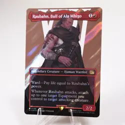 Raubahn, Bull of Ala Mhigo Borderless Surge Foil 533 FIN MTG NM See Video - Image 4