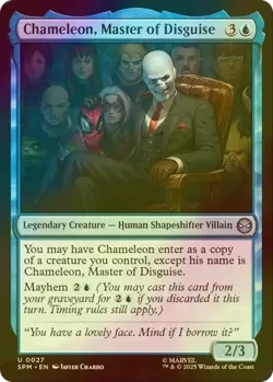 Chameleon, Master of Disguise U Marvel's Spider-Man 27 NM Foil MTG - Image 1
