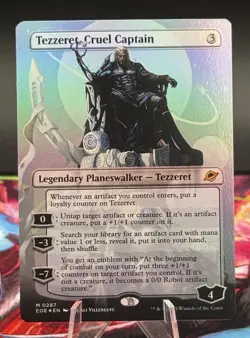 Edge of Eternities #287 Tezzeret, Cruel Captain (Borderless) Foil - Image 1