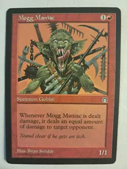 Mogg Maniac Stronghold Magic the Gathering MTG MP BULK DISCOUNT - Image 1