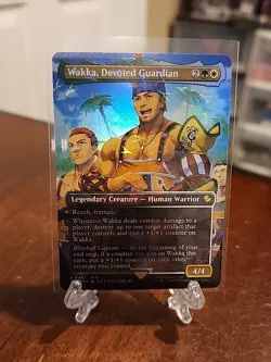 Wakka, Devoted Guardian (Borderless) (Chocobo Track Foil) Commander: FF - Image 1