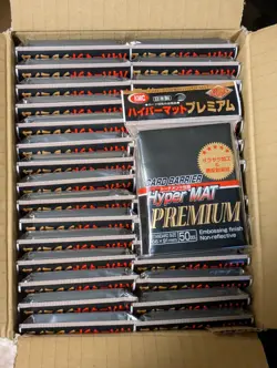 KMC Hyper Mat Premium Black Sleeves Case 30 packs of 50 1500Sleeves - Image 1