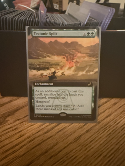 MTG - Tectonic Split - Extended Art Rare #208 - Avatar: The Last Airbender NM - Image 1