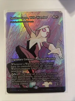 Spider-Gwen, Web-Warrior FOIL Spider-Man Magic The Gathering 0024 M - Image 1