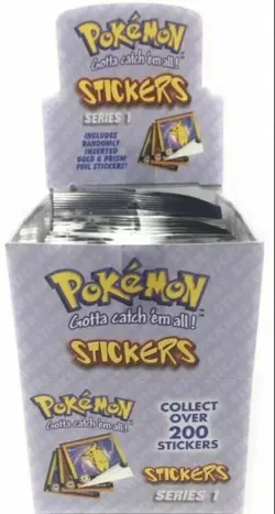10x Pokemon Artbox Sticker Series 1 Booster je 10 Sticker Sealed Sammlung 1999 - Image 1