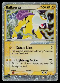 Raikou EX - 92/95 - Pokemon Card Ex Team Magma vs Team Aqua Holo Rare - HP - Image 1
