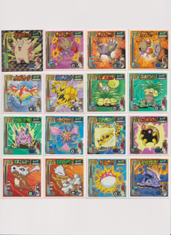 1998 Amada Super DX Pokemon Sticker Clefable Secret Rare 16 Stickers - Image 1
