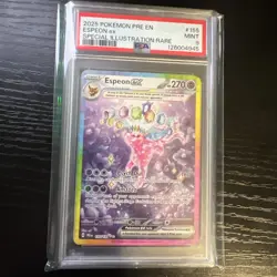 Pokemon TCG Prismatic Evolutions Espeon ex SIR 155/131 MINT PSA 9 - Image 1