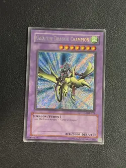 Yugioh TCG Gaia the Dragon Champion LOB-125 2002 OG Print Unlimited Secret - NM - Image 1