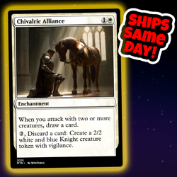 Chivalric Alliance - Custom Art Magic: The Gathering Playtest Card - Image 1