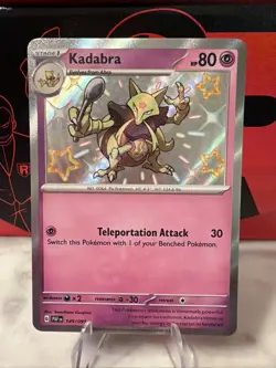 Pokemon Kadabra Card 149/91 Paldean Fates 2024 Baby Shiny Near Mint Condition - Image 1