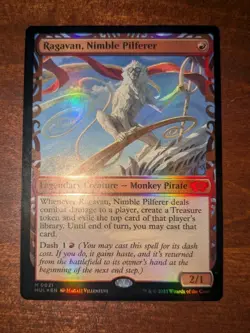 MTG: Ragavan, Nimble Pilferer SHOWCASE FOIL, NM March of the Machine Chase Card! - Image 1