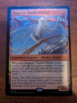 MTG: Ragavan, Nimble Pilferer SHOWCASE FOIL, NM March of the Machine Chase Card! - Image 2