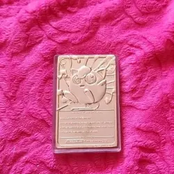 VTG 1999 Pokemon Burger King Limited Edition 23K Gold Plated Jigglypuff Card COA - Image 3
